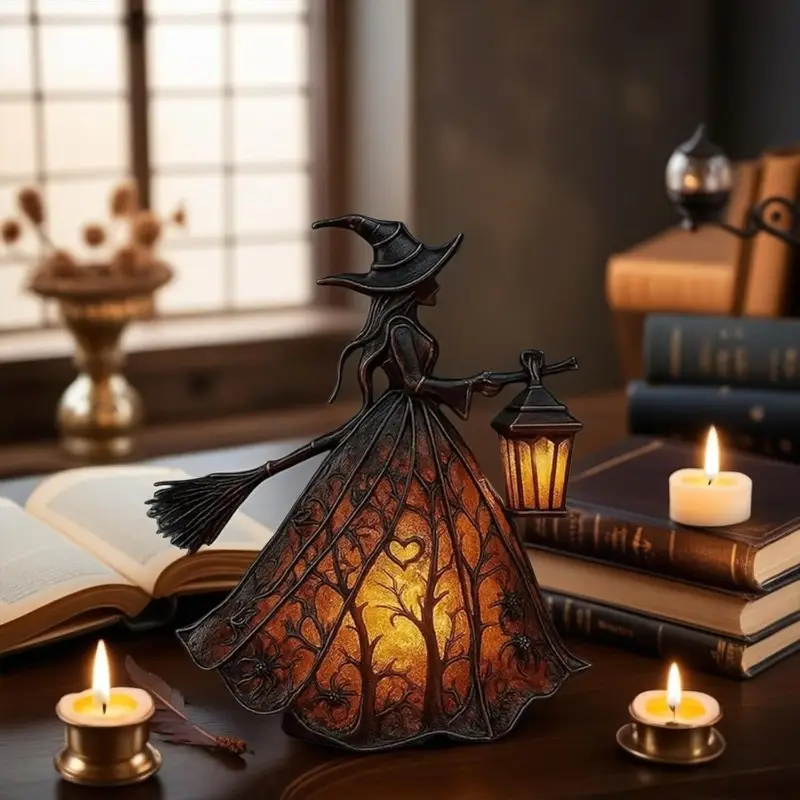 🧙🏻♀️Dark Night Witch Lamp🖤Light up the mysterious atmosphere👻