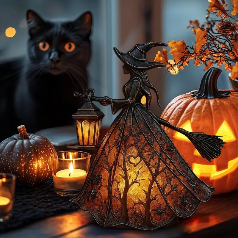 🧙🏻♀️Dark Night Witch Lamp🖤Light up the mysterious atmosphere👻