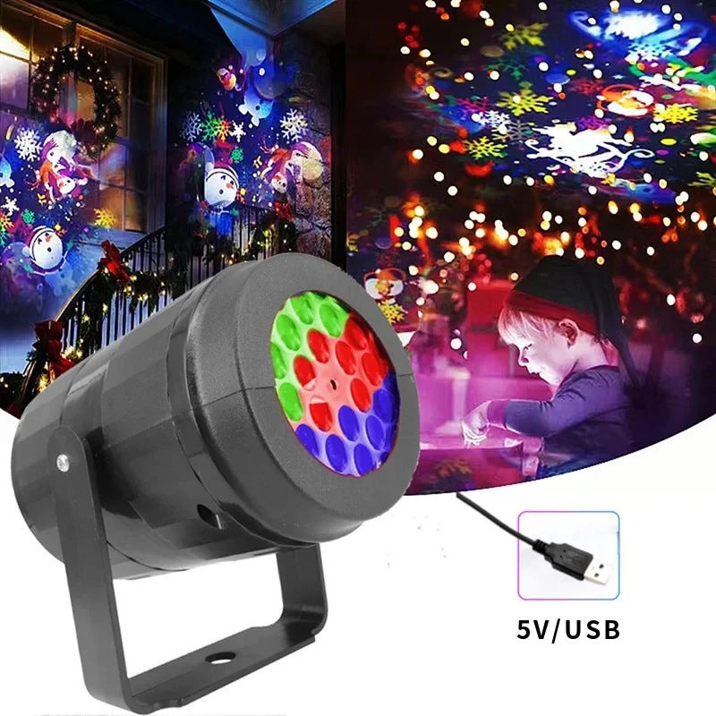 🔥 Echte Magie für Kinder:🎄LED Energy-Saving Lamp Colorful Christmas Atmosphere Scene