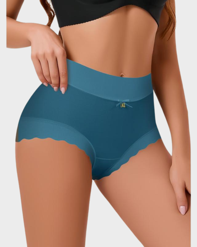 🔥Buy 2 Get 1 Free🎁Silky High-Waist Seamless Briefs With Scalloped Edges (6 pack)