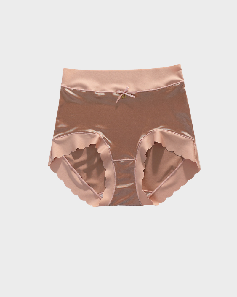 🔥Buy 2 Get 1 Free🎁Silky High-Waist Seamless Briefs With Scalloped Edges (6 pack)