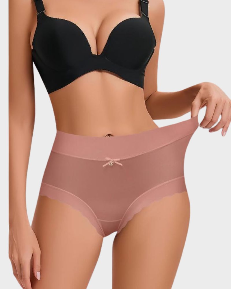 🔥Buy 2 Get 1 Free🎁Silky High-Waist Seamless Briefs With Scalloped Edges (6 pack)