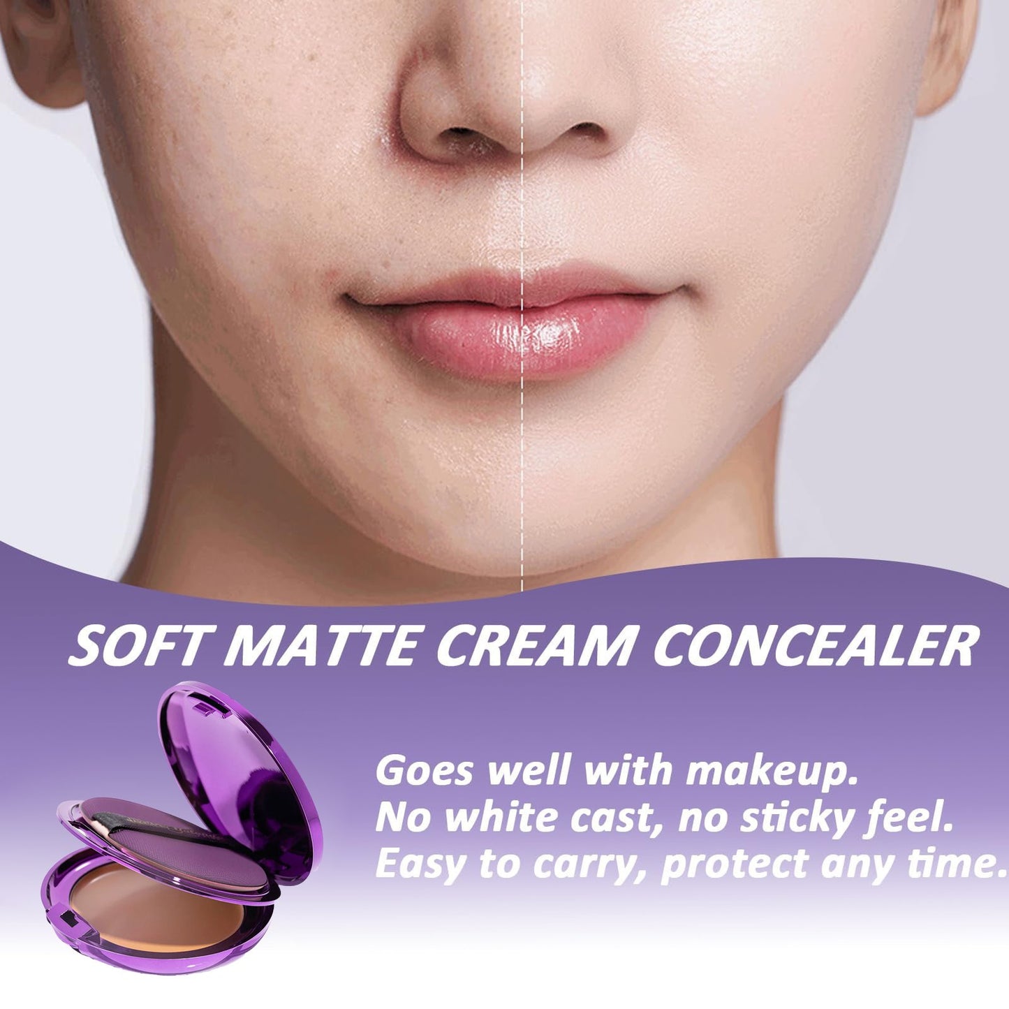 🎉Save Huge – 50% Off 🔥Soft Matte Cream Concealer