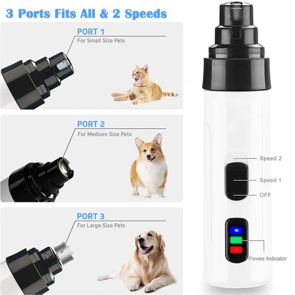 🔥Discount (Today Only)🔥Rechargeable USB Charging Electric Pet Nail Grinder