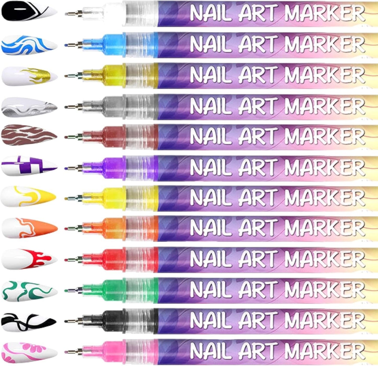 🔥Buy 2 Get 1 Free🎨12 Colors Nail Art Pens Set