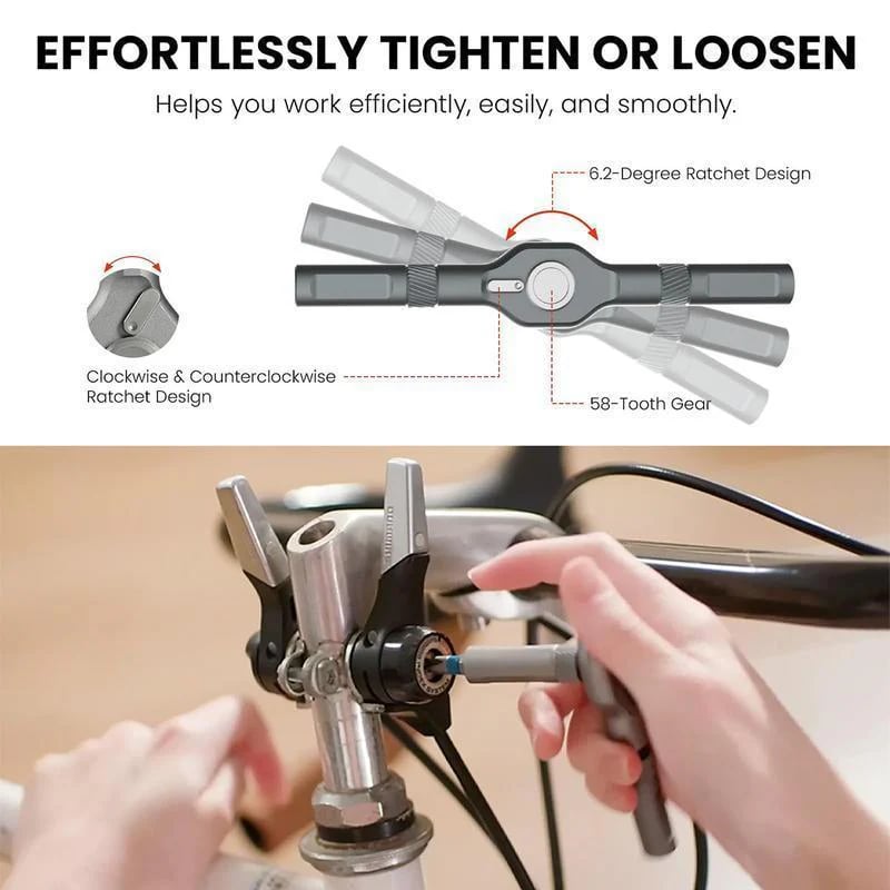 ✨24 in 1 Magnetic Compact and Portable Ratchet Screwdriver Set