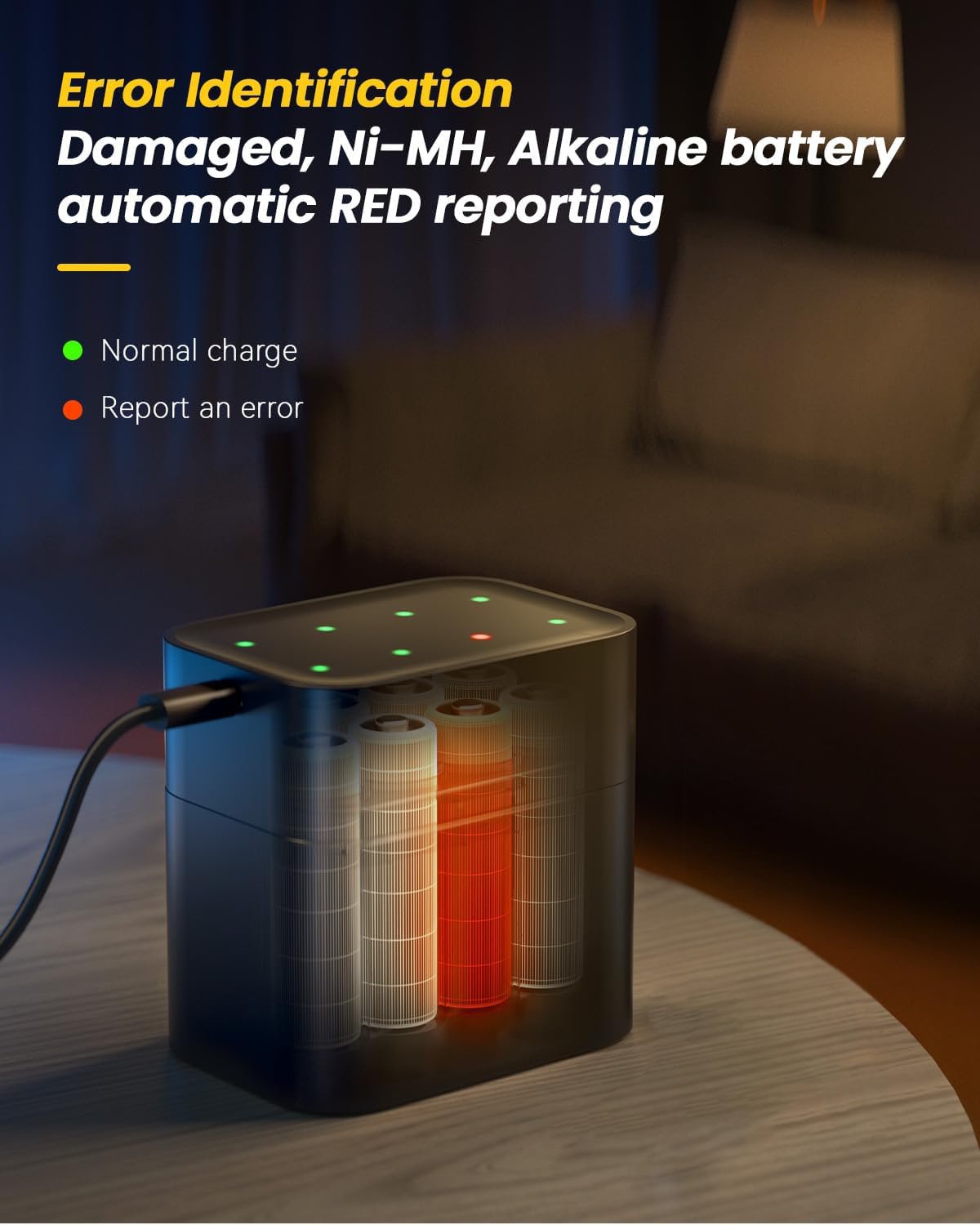 🏆عرض خاص⚡ بيع أكثر من ٥٠ ألف قطعة! بطاريات ليثيوم AA/AAA قابلة للشحن مع شاحن 💥🎁 🔋