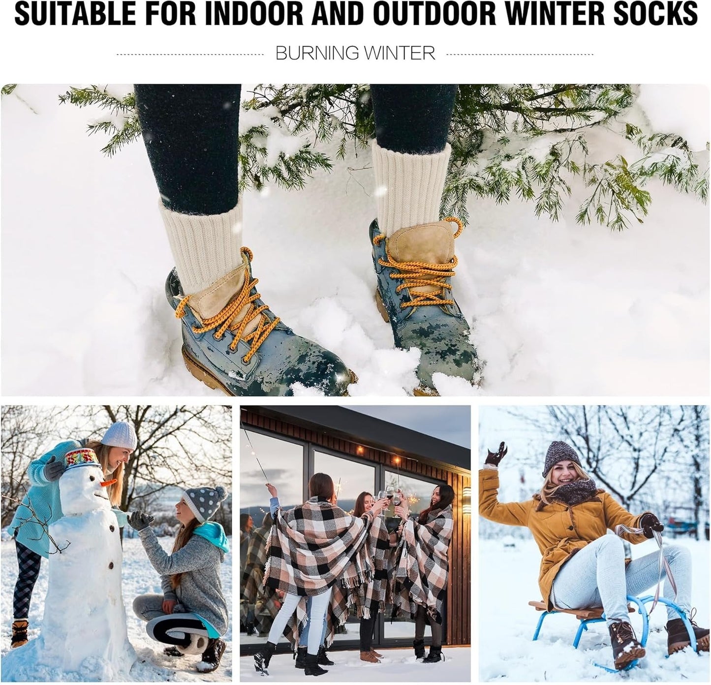 🏆 Buy 3 Get 2 Free - Women's Solid Mid-calf Socks