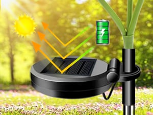 🔥🔥 عرض ترويجي خصم 49% 🌞مصابيح حديقة عباد الشمس LED تعمل بالطاقة الشمسية - 29.6 بوصة / 75 سم