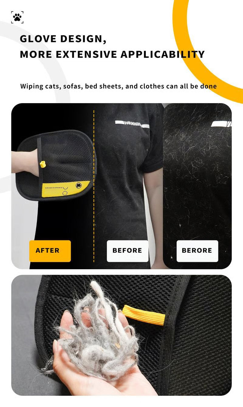 48% Off🔥Pet Hair Remover Static Electricity Gloves-Larger, Thicker, and Harder