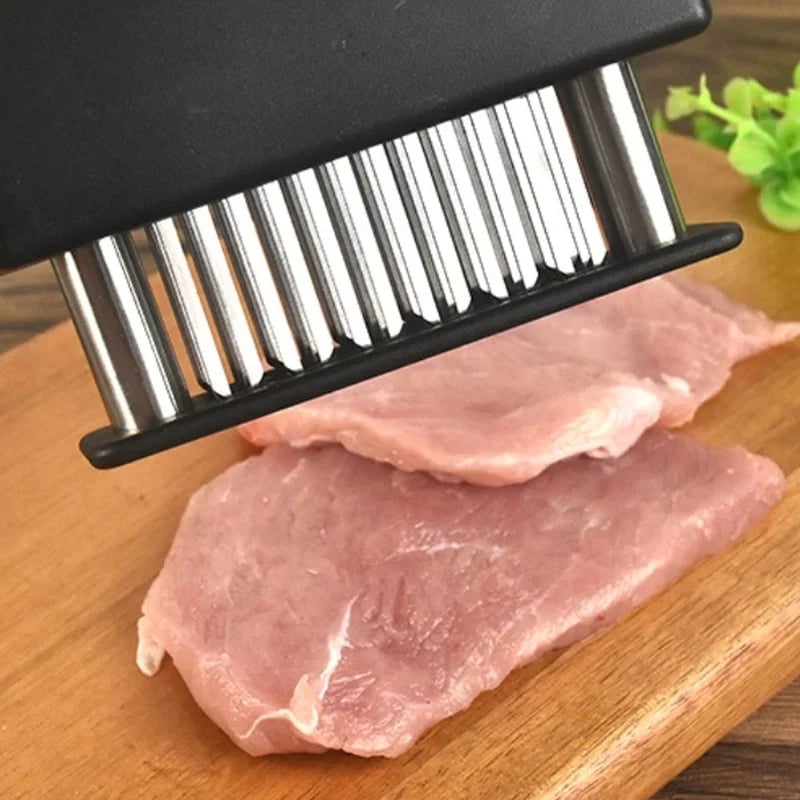 🥩مطرية اللحوم مع 48 شفرة من الفولاذ المقاوم للصدأ، لتطرية شرائح اللحم والدجاج ولحم البقر والأسماك ولحم الخنزير