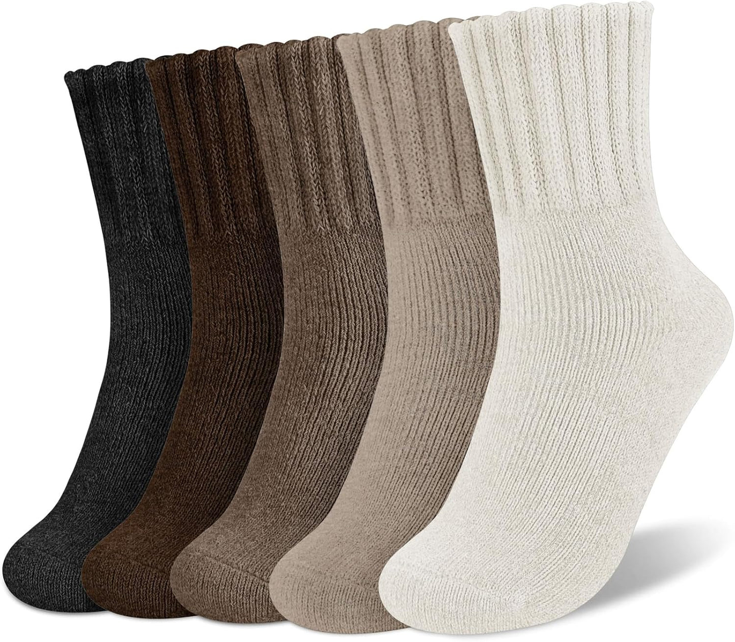 🏆 Buy 3 Get 2 Free - Women's Solid Mid-calf Socks