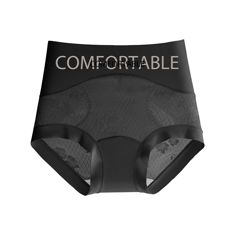 High waist seamless lace panties