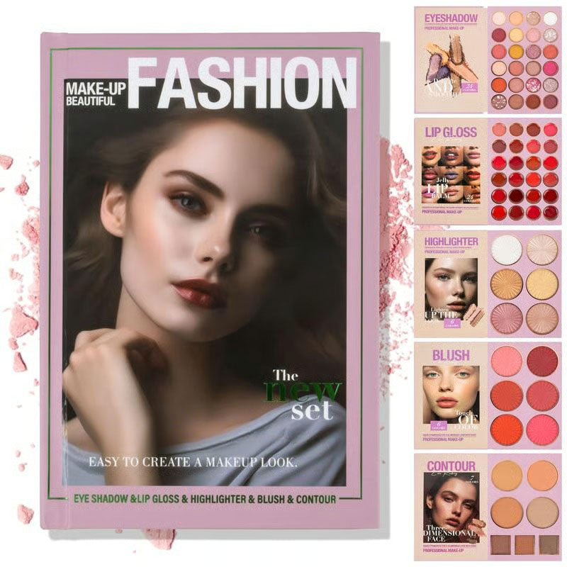 🏆Grab 60% Off Now!⏰ 24-Color Eyeshadow Palette - 5-Layer Book-Style Makeup Palette