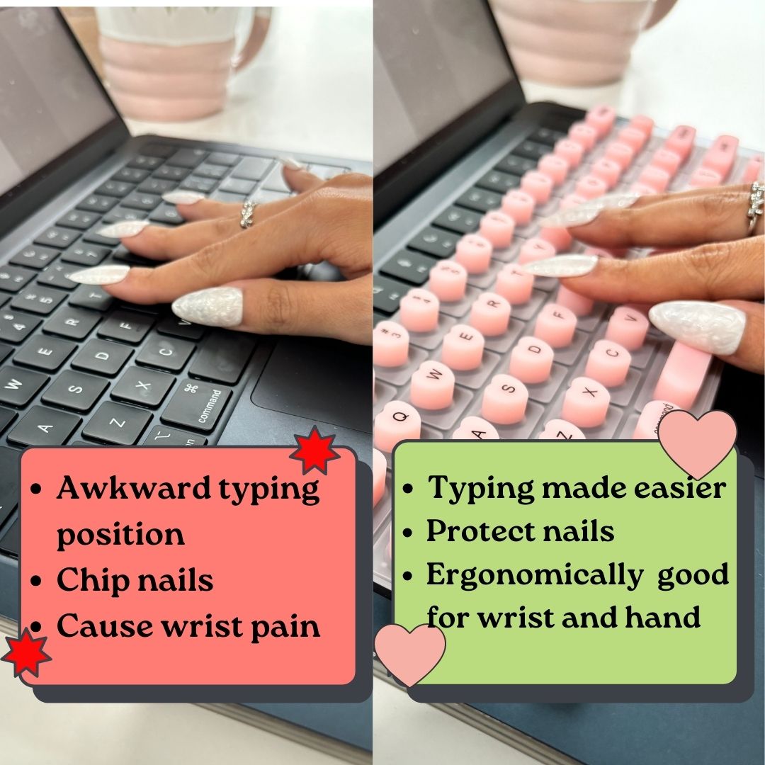 🔥Discount (Today Only)🔥-3D Keyboard Cover For Long Nails