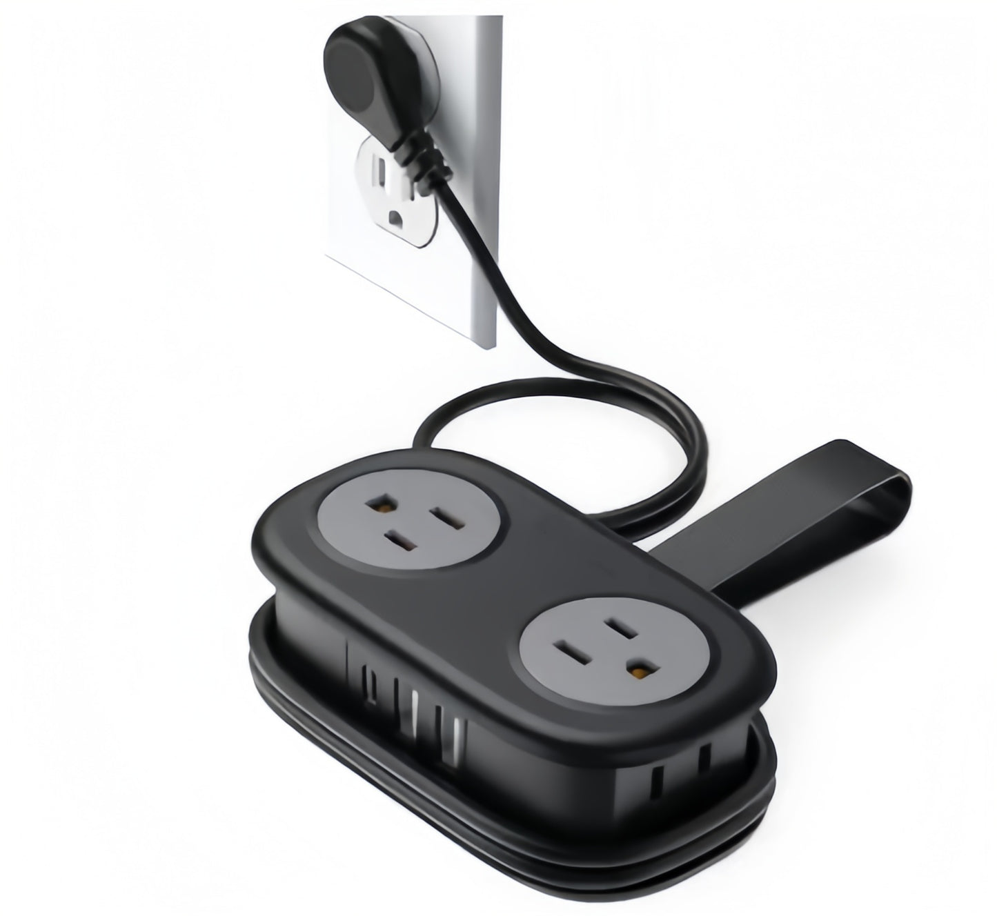 🏆Flash Sale⚡Travel Power Strip, 4 Outlets 3 USB Ports (1 USB C)