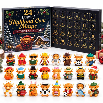 24-Day Highland Cow Advent Calendar