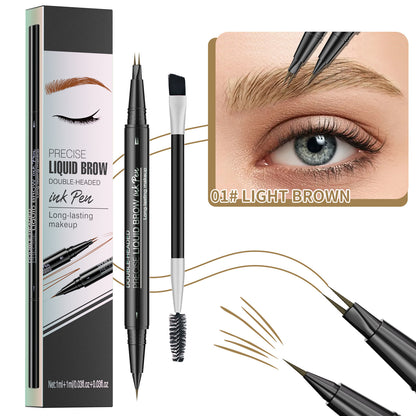 🔥Discount (Today Only)🔥 Achieve Perfect Brows Instantly✨2-in-1 Dual-Ended Eyebrow Pen