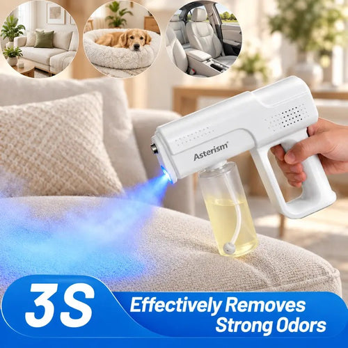 Blue Light Anti-Mite Probiotic Odor Eliminator Spray Gun Kit with 4 Refills