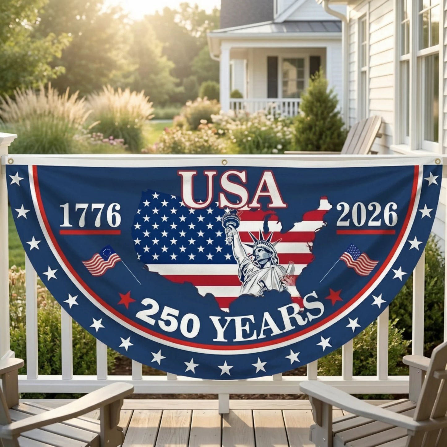 🔥Hot Sale🔥-USA 250th Anniversary Semiquincentennial Bunting Flag🎉