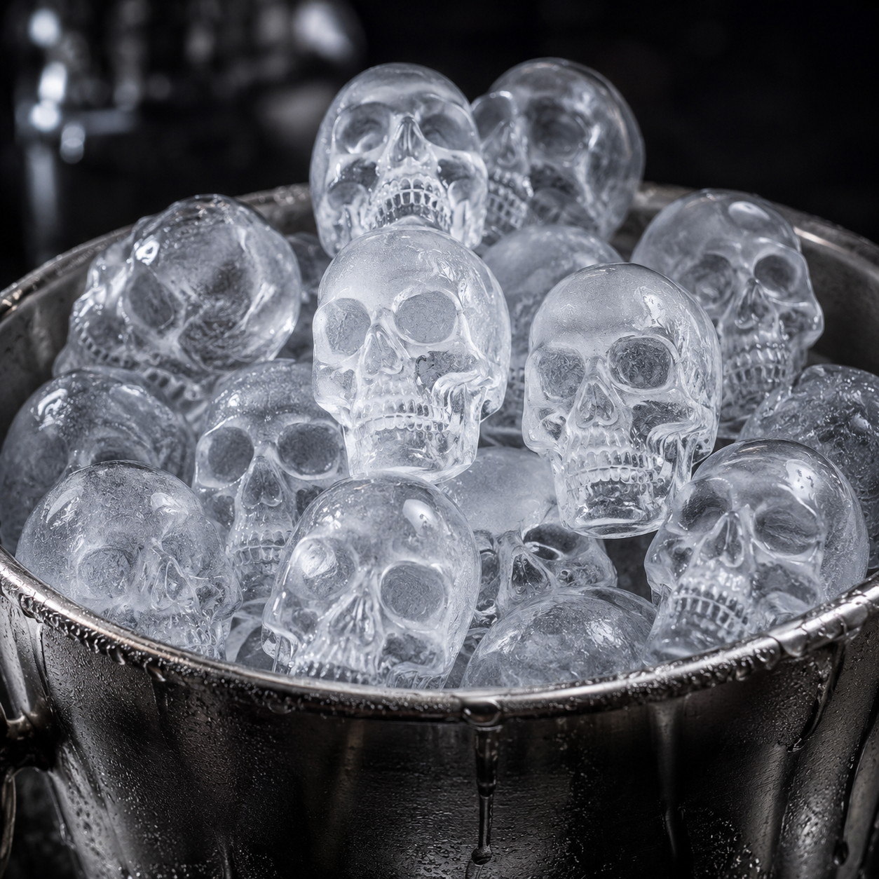 🧊2026 HOT SALE💀 DIY Silicone Skull Ice Cube Tray – Giant Slow-Melt Skull For Whiskey, Cocktails & More✨