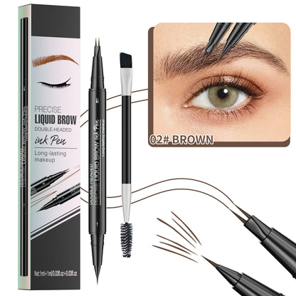 🔥Discount (Today Only)🔥 Achieve Perfect Brows Instantly✨2-in-1 Dual-Ended Eyebrow Pen