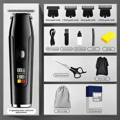 🔥Limited-Time Sale-50% OFF | Household Digital Display Professional Electric Hair Clipper Set