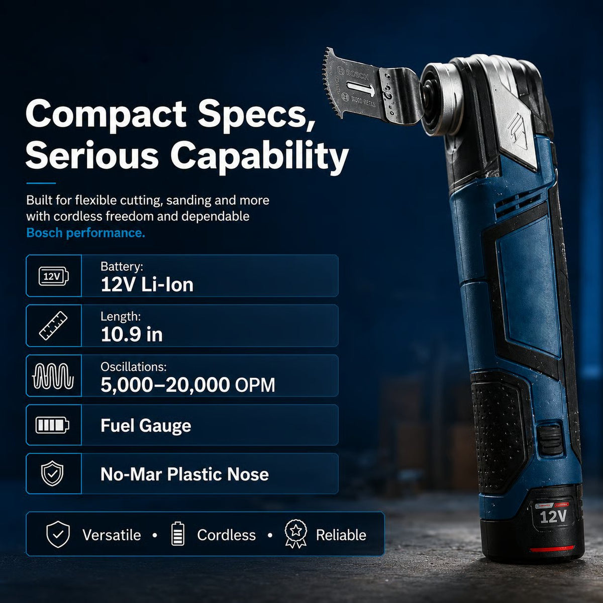 🔧 12V Cordless Precision Cutter – Compact Multi-Function DIY Detail & Plunge Cutting Tool