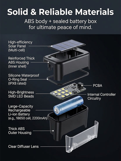 Solar Waterproof Fence Light