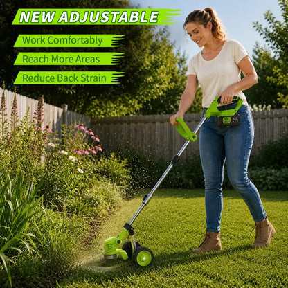 3-in-1 Cordless Weed Whacker with Adjustable Handle