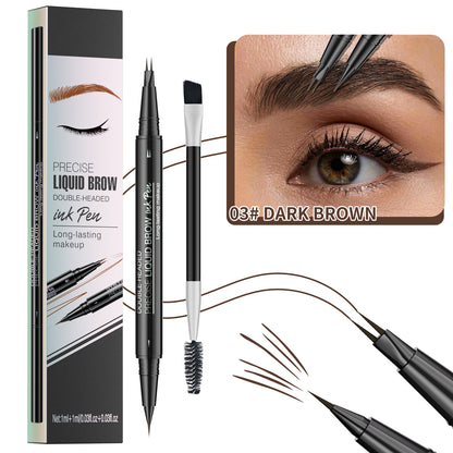 🔥Discount (Today Only)🔥 Achieve Perfect Brows Instantly✨2-in-1 Dual-Ended Eyebrow Pen