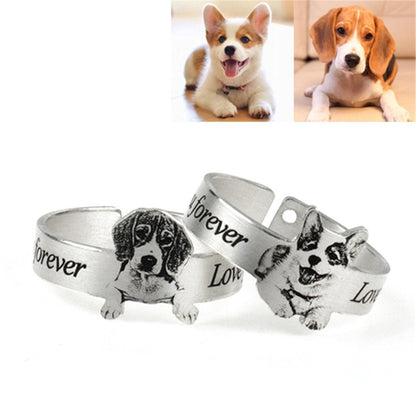 【Photo Customization】Pet Memorial Ring. Turn limited companionship into eternal remembrance. 🐾💍