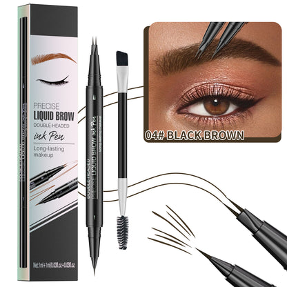 🔥Discount (Today Only)🔥 Achieve Perfect Brows Instantly✨2-in-1 Dual-Ended Eyebrow Pen