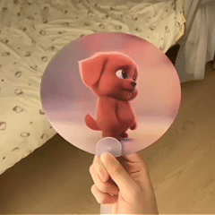 🔥Hot Sale - 🐶🖕Red Dog Flip Attitude Fan