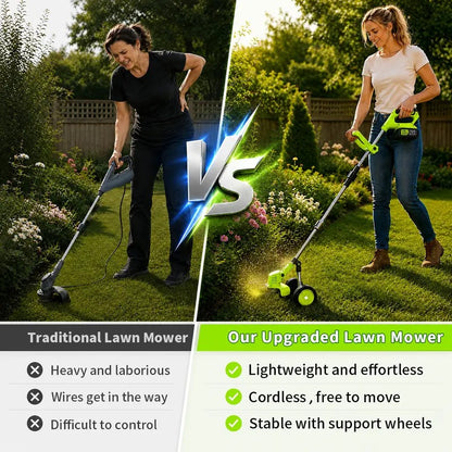 3-in-1 Cordless Weed Whacker with Adjustable Handle