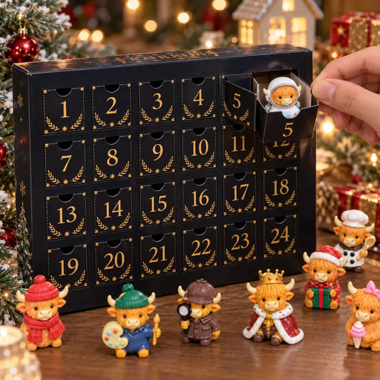 24-Day Highland Cow Advent Calendar