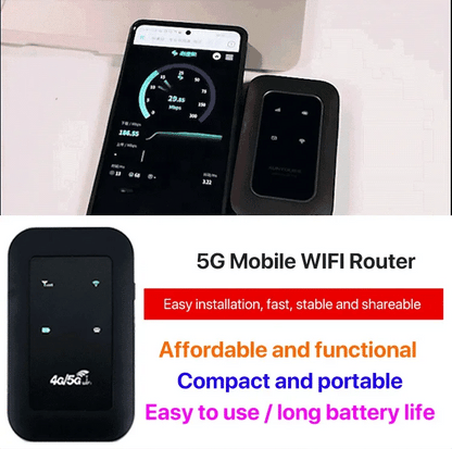 ⏰Last day Promotion 🔥Portable 5G WiFi Router – High-Speed Mobile Wireless Internet Hotspot