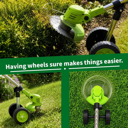 3-in-1 Cordless Weed Whacker with Adjustable Handle