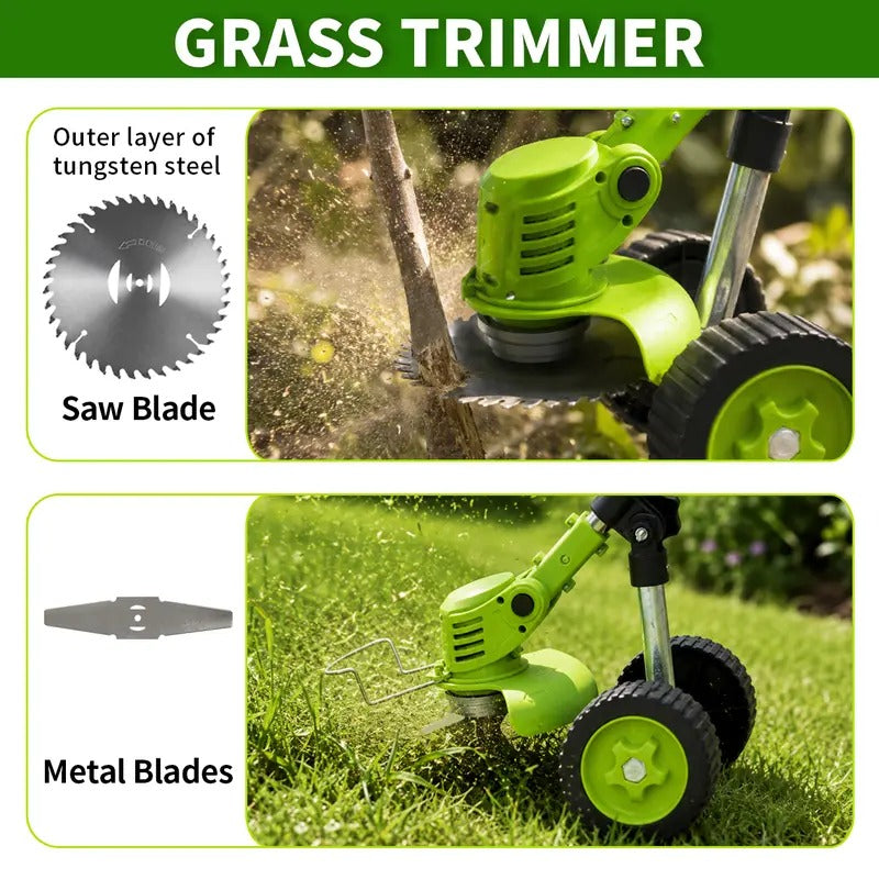 3-in-1 Cordless Weed Whacker with Adjustable Handle