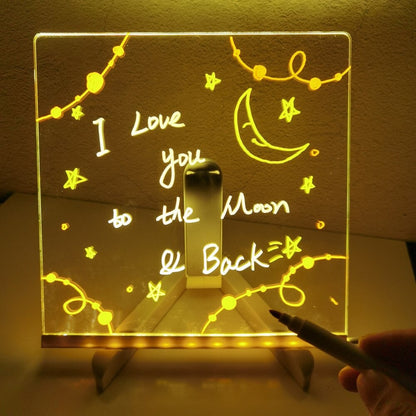 🖊️ Spark Creativity Instantly - ✨ Acrylic LED Message Board - For Vibrant, Endless Expression!