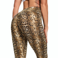 Golden Snakeskin Print