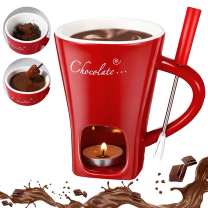 🎁Last Day Promotion 49% OFF🔥🍫 Handmade Chocolate Melting Mug – The Cozy Fondue Experience