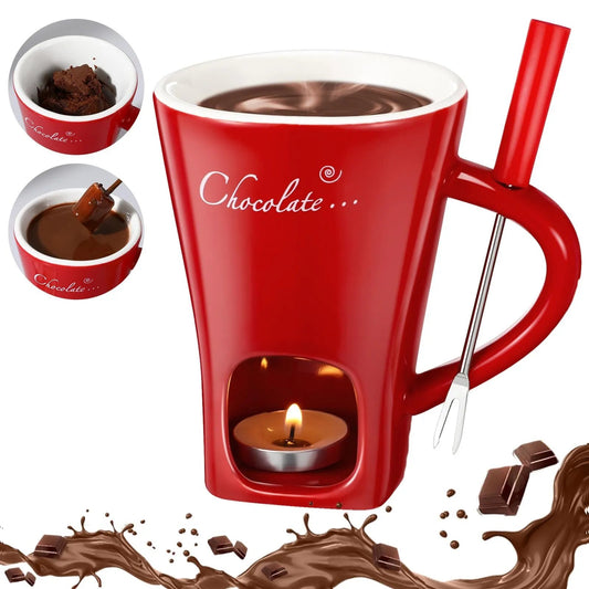 🎁Last Day Promotion 49% OFF🔥🍫 Handmade Chocolate Melting Mug – The Cozy Fondue Experience