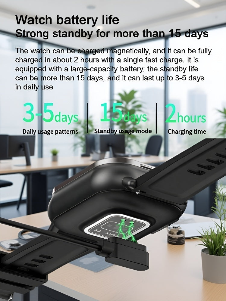 Bluetooth Earphone And Smart Watch 2-in-1 🩸Non-Invasive Glucose/BP Tracking + 🎧Built-in Earbuds + Auto SOS Alert. Your All-in-One Health And Audio Guardian is here.