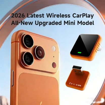 🔥HOT SALE - 2026 Mini Cube Pro 3.0 Wireless CarPlay Adapter: Wireless Auto-Connect for iPhone & Android