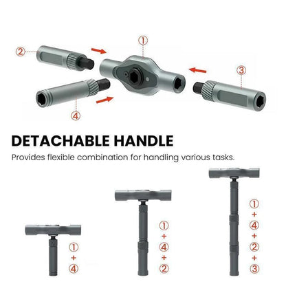 ✨24 in 1 Magnetic Compact and Portable Ratchet Screwdriver Set