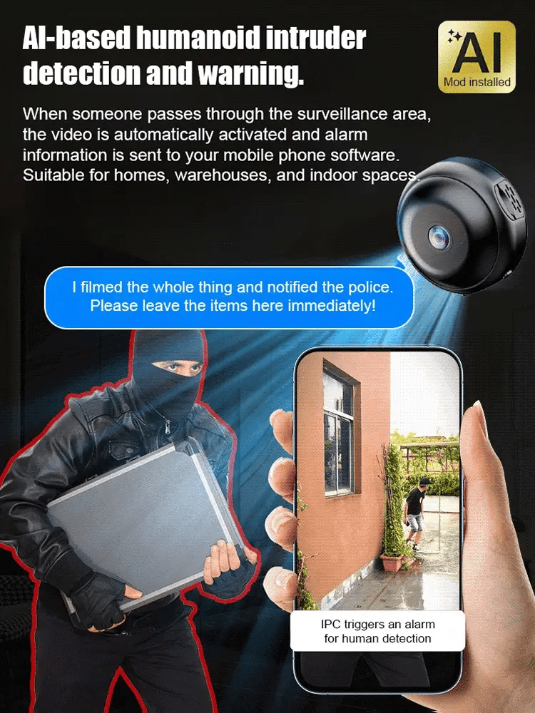 【Hot Seller】Upgraded, ultra-invisible, cordless camera with 4K Ultra HD and dual WiFi remote viewing💞