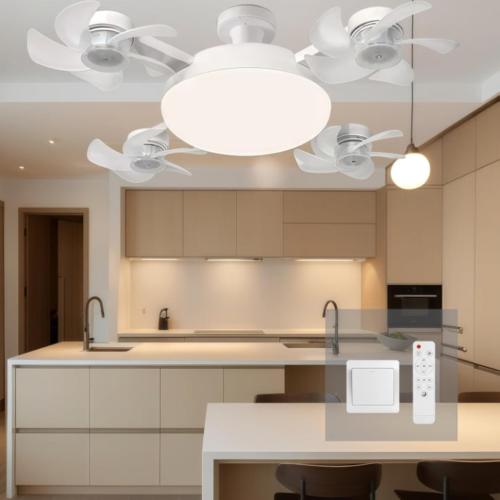 ⏰Limited Time Summer Sale 🔥-2026 Upgraded E27 Screw-In Ceiling Fan with LED Light | No Wiring Required