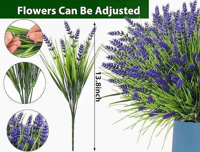 🎁Mother's Day Sale-50% Off!🔥UV Resistant Outdoor Lavender Artificial Flowers