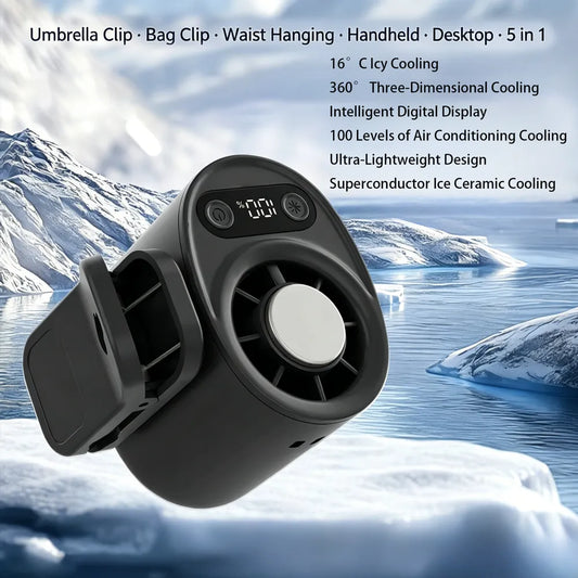✨2026 HOT SALE✨Portable Cooling Clip-On Fan - Rechargeable Clip Fan